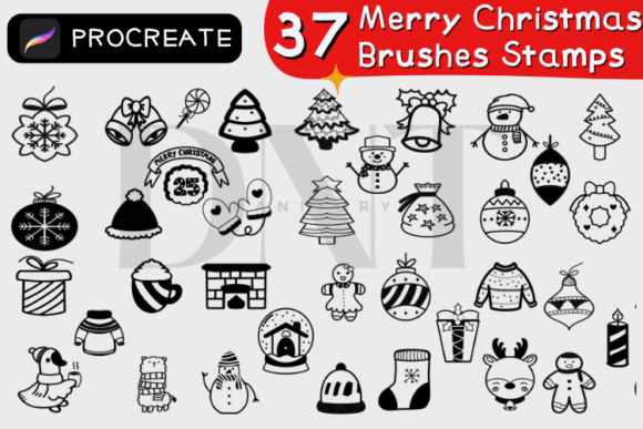 37 Merry Christmas Brushes Stamps: A Practical Guide for Digital Creators