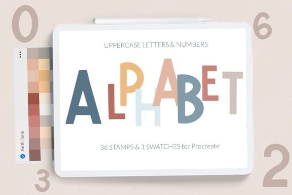 Alphabet Stamps Brushes for Procreate