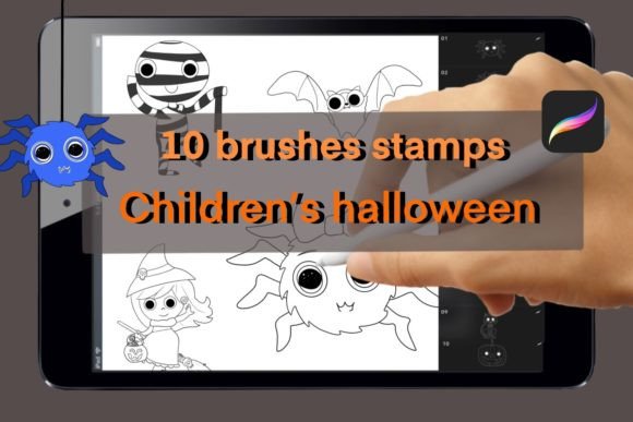 Brushes Stamps Halloween Children's Stam: A Creative Guide for Digital Artists