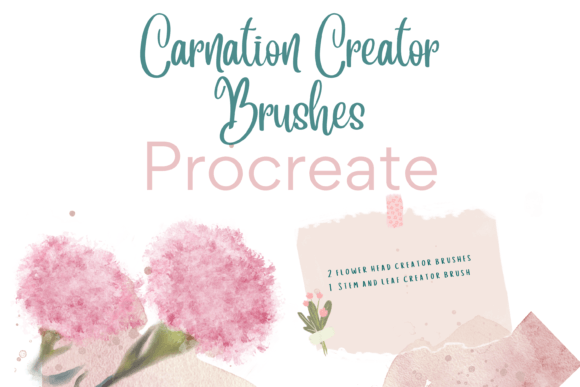 Creating Painterly Florals with Procreate Carnation Creator Brushes