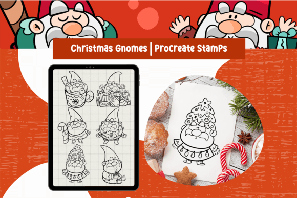 Cute Gnomes Christmas Procreate Brushes: Elevating Holiday Digital Art