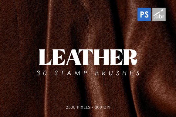 Enhancing Digital Artistry with 30 Leather Photoshop Stamp Brushes