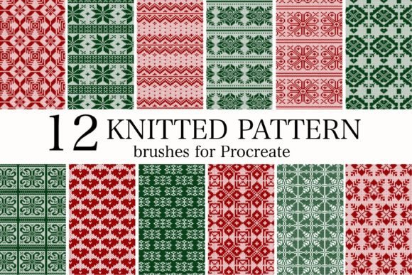 Knitted Pattern Brushes for Procreate