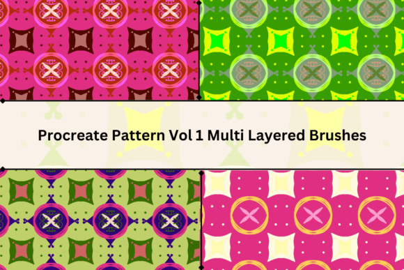 Mastering Pattern Design with Procreate Vol 1 Multi Layered Brushes