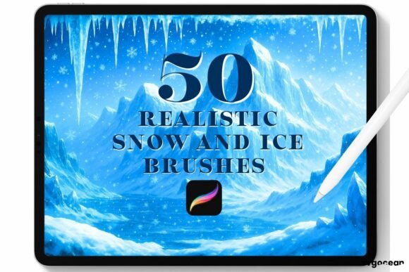 Mastering Winter Aesthetics with Snow and Ice Procreate Brushes