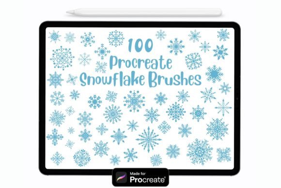 Mastering Winter Art with Snowflake Procreate Brushes