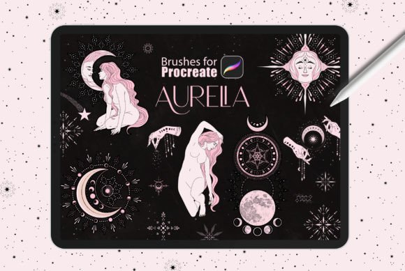Procreate Aurelia: 145 Witchy Brushes