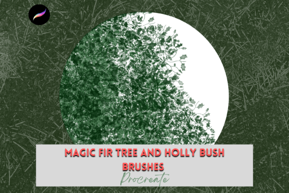 Procreate Magic Fir & Holly Brushes X4