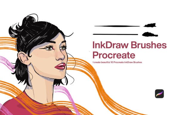 Refining Digital Line Work with 10 Ink Draw Brushes for Procreate