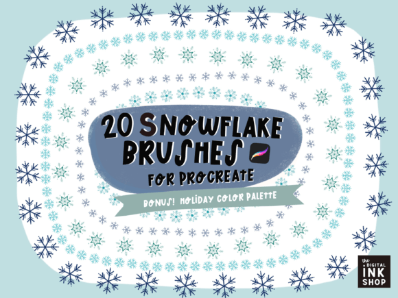 Snowflake Procreate Brushes - Handdrawn: A Practical Guide for Holiday Design