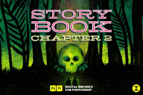 Storybook Chapter 2 Photoshop Brushes: Expanding Your Digital Textured Toolkit