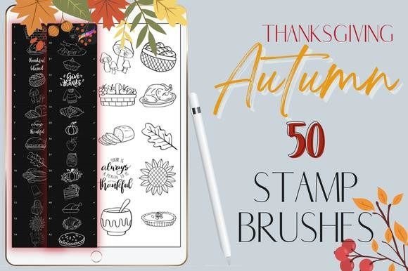 Strategic Visual Communication with Procreate Autumn Thanksgiving Brushes