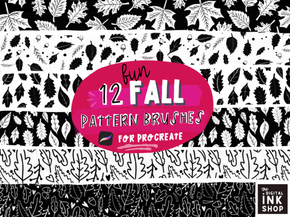 Transform Your Digital Art with 12 Fall Pattern Procreate Brushes