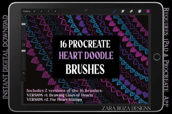 Unlocking Creative Potential with Procreate Heart Doodle Brushes