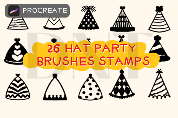 Unlocking Creativity with 26 Hat Party Stamp Brushes for Procreate